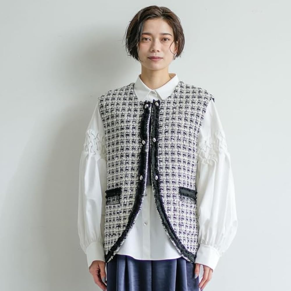 ラリアムー Lallia Mu リネンライクロングベスト ジレ ワンピース 38 ラリアムー Lallia Mu リネンライクロングベスト ジレ